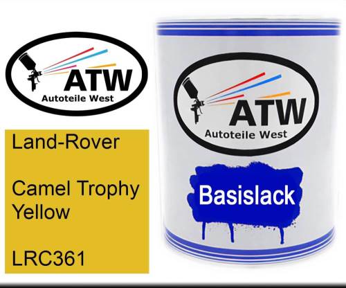 Land-Rover, Camel Trophy Yellow, LRC361: 1L Lackdose, von ATW Autoteile West.